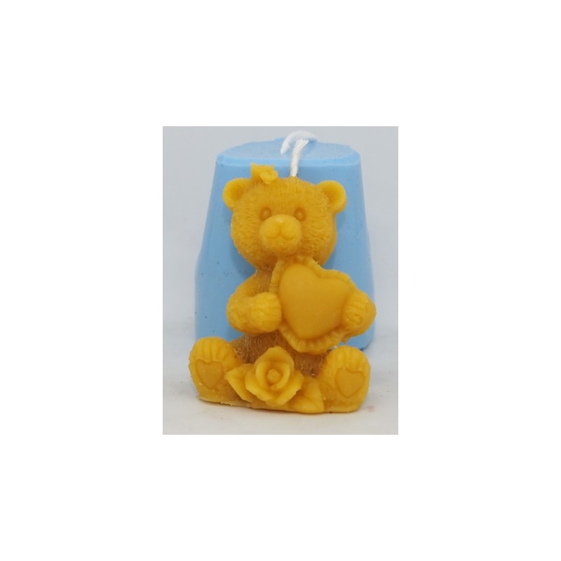 Medvedík so srdiečkom a ružičkou - silikónová forma - Akcia Valentínka 20 g Rozmer 55 x35 x 45mm Medvedík so srdiečkom a ružičkou - silikónová forma - Akcia Valentínka 20 g Rozmer 55 x35 x 45mm