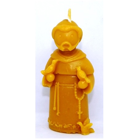 SV.František  - odliatok včelí vosk - 32 g, Rozmer 75 x35 x 20 mm
