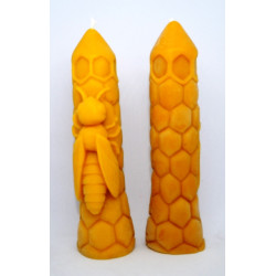 Včelia matka - sviečka včelí vosk - rozmer 160 x 420 mm, váha 120 g , forma 16€