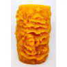 Vianočná sviečka - včelí vosk - vhodná ako dekorácia na Vianočný stôl , rozmer 95 x 55 mm, váha 255 g ,forma silikónová 21 €