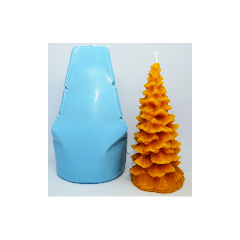 Stromček - obľúbená  silikónová forma na sviečky