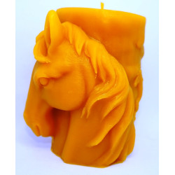 Koník odliatok - včelí vosk rozmer 95 x85 mm, váha 300 g, forma 24 €