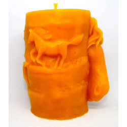 Koník odliatok - včelí vosk rozmer 95 x85 mm, váha 300 g, forma 24 €