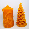 Sviečky zimná krajinka a stromček, váha spolu 185 g