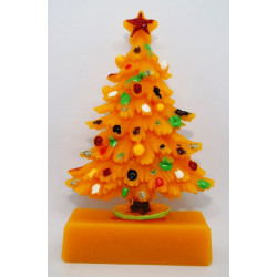 Stromček plochý - ozdobený - dekorácia na Vianočný stôl, rozmer 100 x 70 mm , váha 20 g, forma 7 €