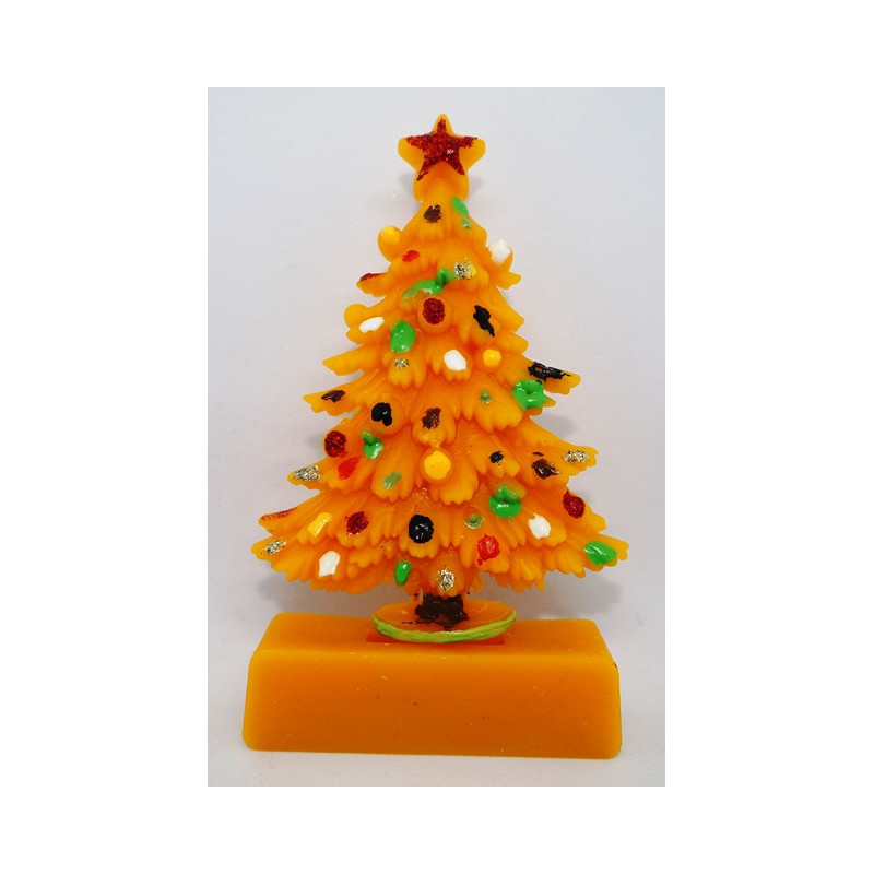 Stromček plochý - ozdobený - dekorácia na Vianočný stôl, rozmer 100 x 70 mm , váha 20 g, forma 7 €