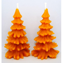 Stromček menší - sviečka včelí vosk, rozmer 105 x 60 mm, váha 50g, forma 13 €