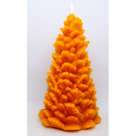 Stromček veľký - sviečka - včelí vosk, rozmer 130 x 75 mm, váha 150 g, forma 23 €