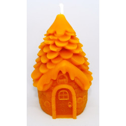 Šiška  v tvare domčeka - odliatok včelí vosk - rozmer 100 x60 mm, váha 120 , forma 18 €