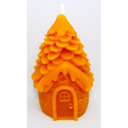 Šiška  v tvare domčeka - odliatok včelí vosk - rozmer 100 x60 mm, váha 120 , forma 18 €