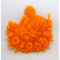 Svätá rodina - plaketa - včelí vosk - rozmer 95 x 90 mm, váha 35 g, forma 11 €