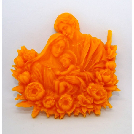 Svätá rodina - plaketa - včelí vosk - rozmer 95 x 90 mm, váha 35 g, forma 11 €