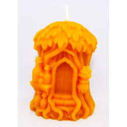 Domček pod palmami sviečka - včelí vosk , rozmer 85 x 65 mm, váha 135 g , forma 19 €