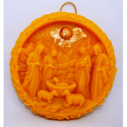 Betlehem Vianočná dekorácia na stromček - včelí vosk - alebo na zavesenie - vhodný  ako darček