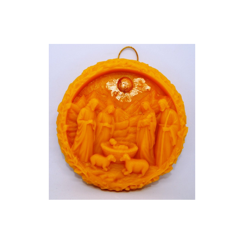 Betlehem Vianočná dekorácia na stromček - včelí vosk - alebo na zavesenie - vhodný  ako darček