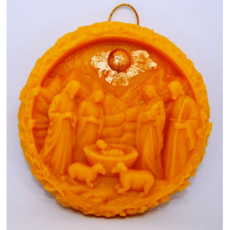 Betlehem Vianočná dekorácia na stromček - včelí vosk - alebo na zavesenie - vhodný  ako darček