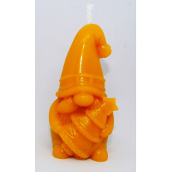 Škriatok so stromčekom - sviečka včelí vosk - rozmer 90 x 45 mm, váha 65 g