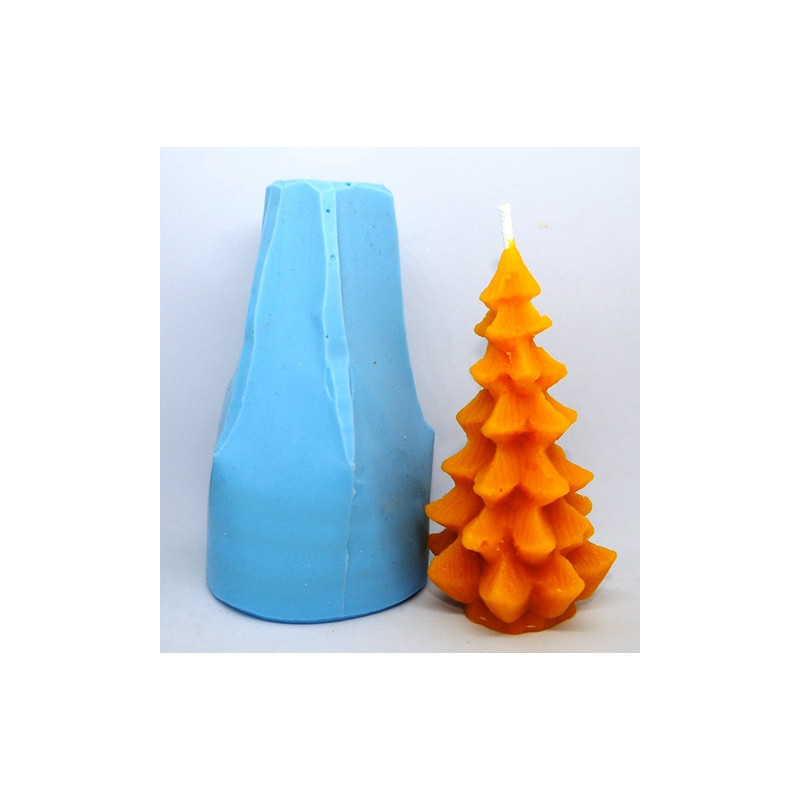 Stromček - silikónová forma - odliatok včelí vosk, rozmer 100 x 55 mm, váha 50 g