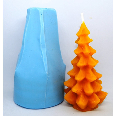 Stromček - silikónová forma - odliatok včelí vosk, rozmer 100 x 55 mm, váha 50 g