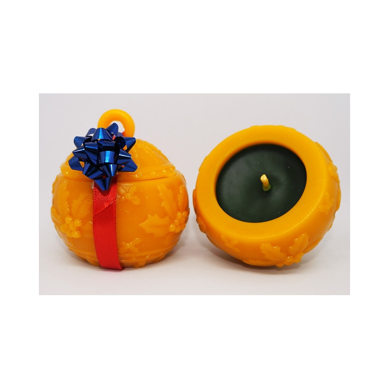 Darček - Vianočná sviečka - včelí vosk s vôňou " ČAROVNÉ VIANOCE 2025"