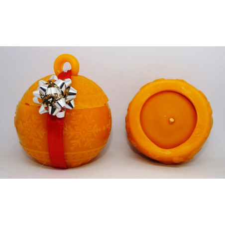 Darček - Nádobka - dóza - sviečka včelí vosk - rozmer 80 x 70 mm, váha 130 g