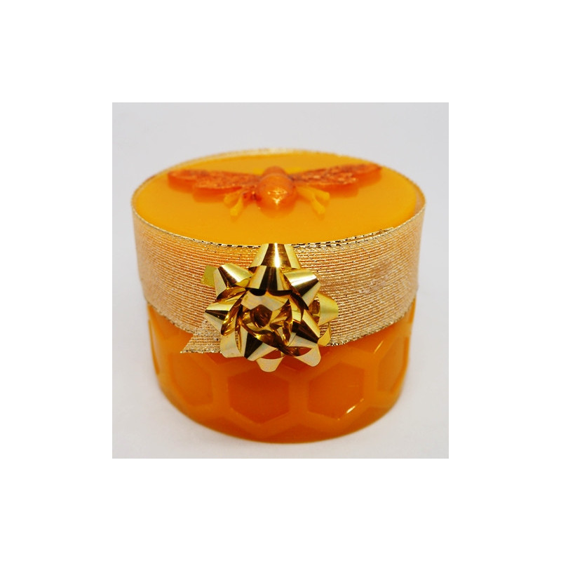 Darček - dóza včelí vosk + 100 g kvetový med  -vhodná ako darček pre pracovný kolektív a priateľov váha spolu 200 g