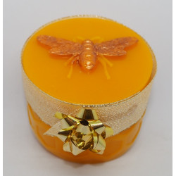 Darček - dóza včelí vosk + 100 g kvetový med  -vhodná ako darček pre pracovný kolektív a priateľov váha spolu 200 g