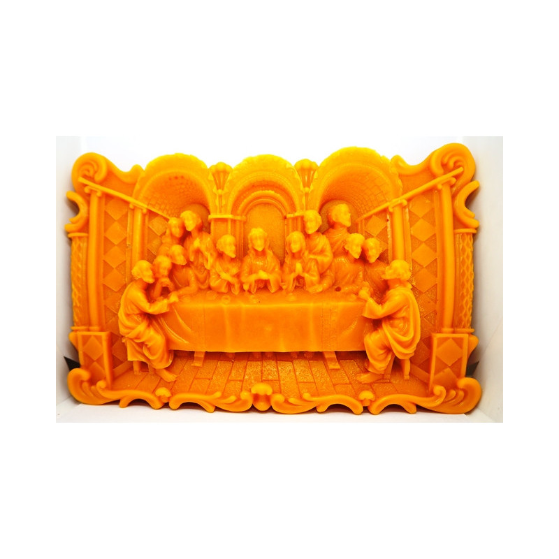 Betlehem - plaketa - včelí vosk - rozmer 140 x 225 mm , váha 420 g