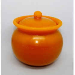 Nádobka napr na med 120 g včelí vosk - recyklovateľná napr. na sviečku - rozmer 70 x 80 mm, váha 185 g