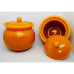 Nádobka napr na med 120 g včelí vosk - recyklovateľná napr. na sviečku - rozmer 70 x 80 mm, váha 185 g