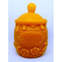 Nádobka na med - včelí vosk rozmer 120 x 80 mm, váha 190 g, obsah 200 g medu