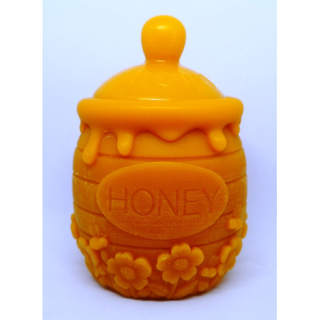 Nádobka na med - včelí vosk rozmer 120 x 80 mm, váha 190 g, obsah 200 g medu