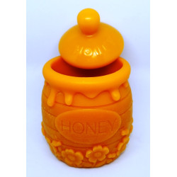 Nádobka na med - včelí vosk rozmer 120 x 80 mm, váha 190 g, obsah 200 g medu