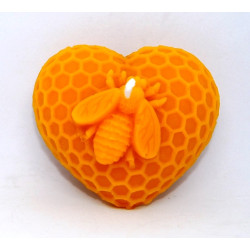 Včielka na srdiečku s plastom - rozmer