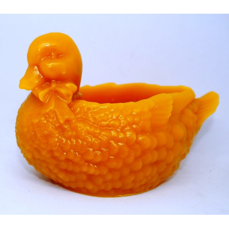 Veľkonočná kačička - dekorácia na sviečku - rozmer 80 x 120 mm, váha 140 g