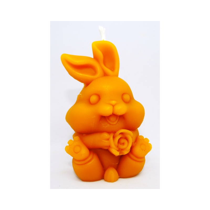 Zajačik Krivé uško s ružičkou - rozmer 90 x 60 mm, váha 78 g, forma 17 €