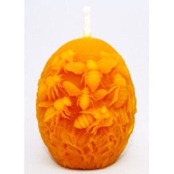 Vajíčko s včielkami a kvetinami - rozmer 70 x 55 mm, váha 100 g, forma 15 €