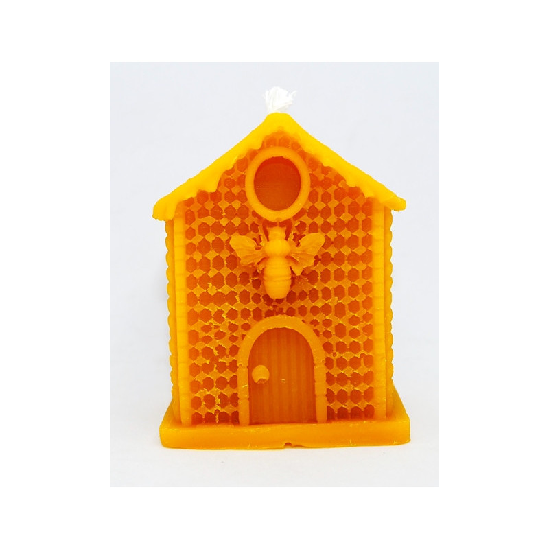 Úlik so včielkou - sviečka  včelí vosk - rozmer 65 x 55 mm, váha 80 g, forma 13 €
