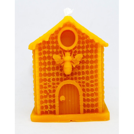Úlik so včielkou - sviečka  včelí vosk - rozmer 65 x 55 mm, váha 80 g, forma 13 €