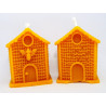 Úlik so včielkou - sviečka  včelí vosk - rozmer 65 x 55 mm, váha 80 g, forma 13 €