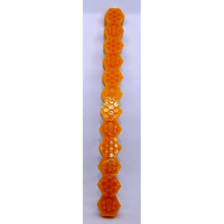 Sviečka malé šesťhrany - vysoká sviečka včelí vosk,rozmer 21,5 x 15 x 20 mm, váha 50 g, forma 14 €