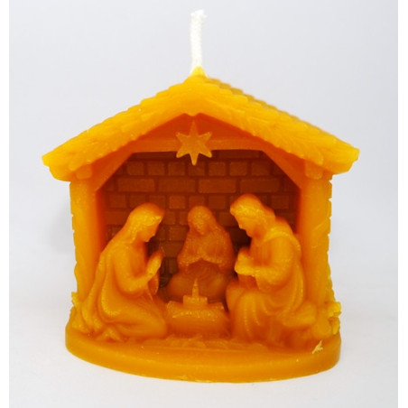 Betlehem sviečka - rozmer 75 x75 mm, váha 200 g, forma 16 €
